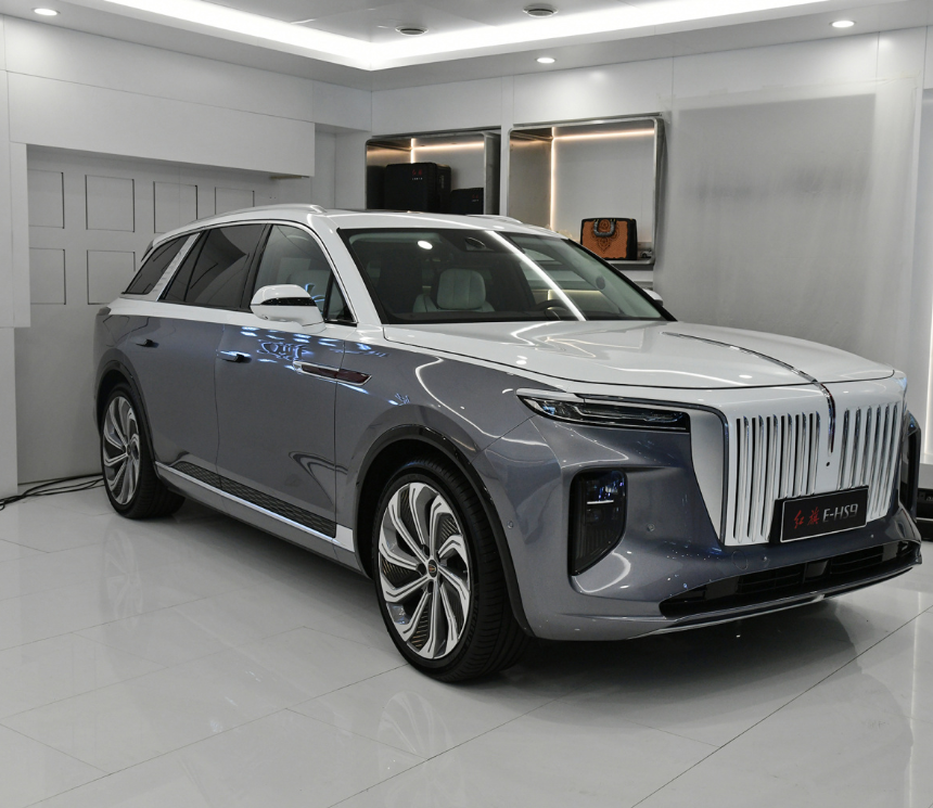 مصممة بشكل جيد سيارة الطاقة الجديدة HongQi E-HS9 عالية الأداء طويلة المدى سعر جيد